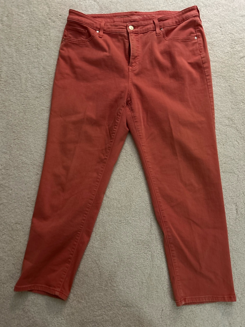 Chico's So Slimming Girlfriend Slim Leg Ankle Jeans - Red